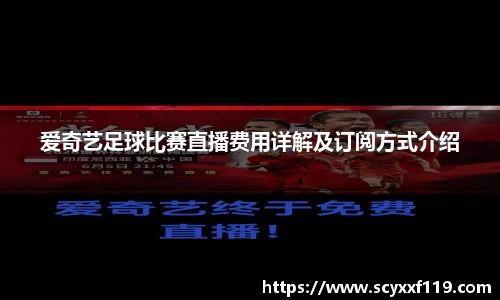 爱奇艺足球比赛直播费用详解及订阅方式介绍